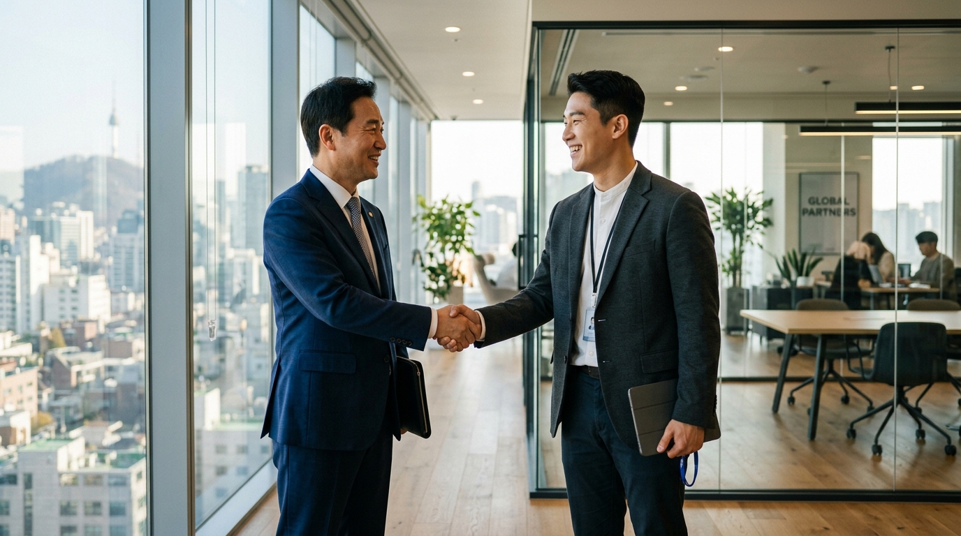 정평 상생 철학 및 정액 수수료 사상 (AI 생성 이미지)
